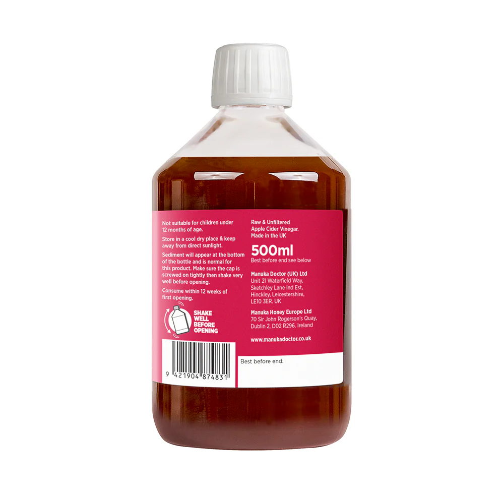Fat Metaboliser - Apple Cider Vinegar with Manuka Honey - Image 3