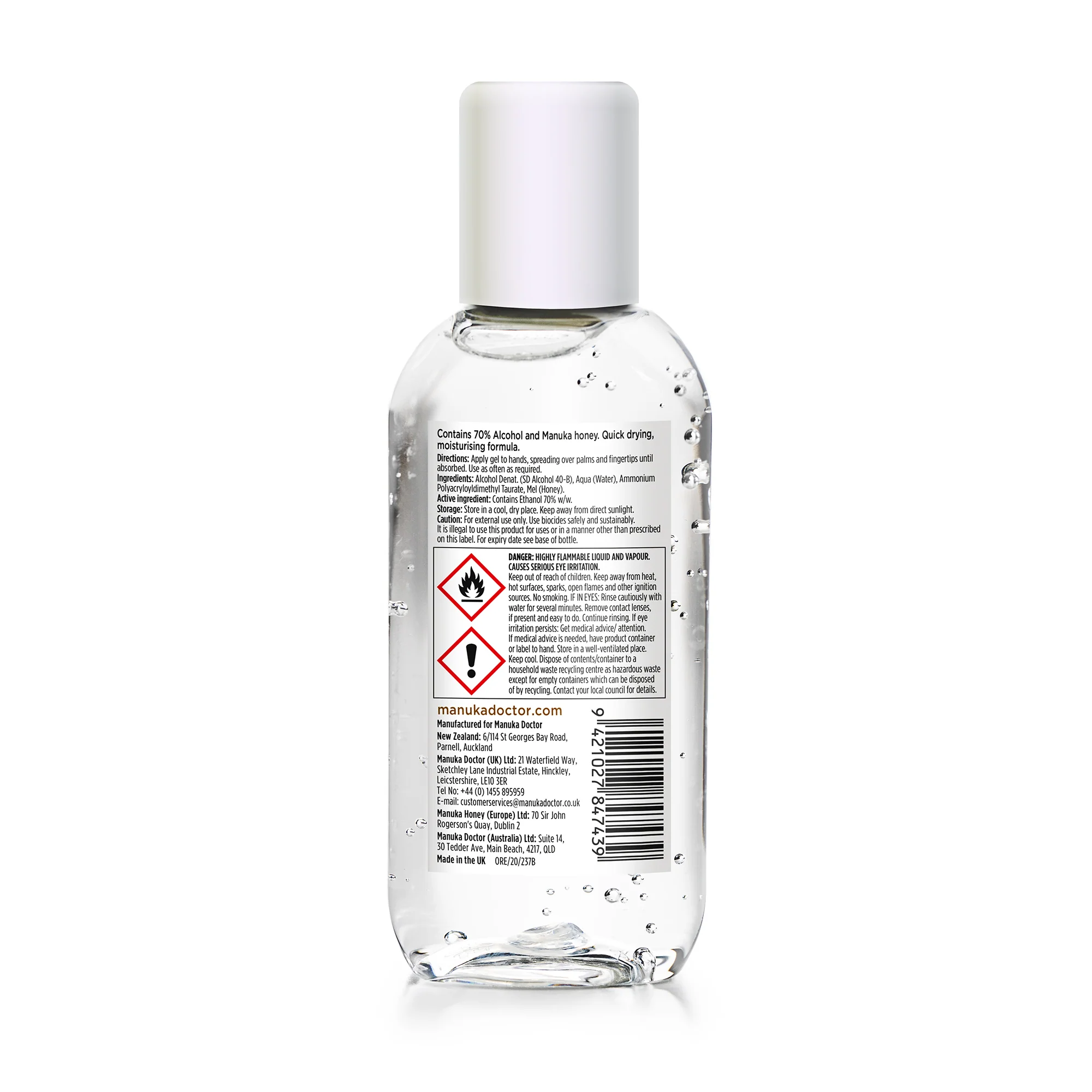 Hand Sanitiser with Manuka Honey - Image 2
