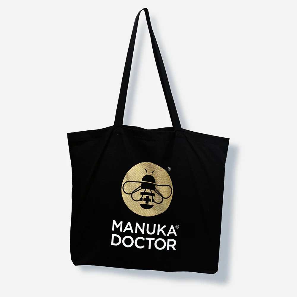 Manuka Doctor Shopping Bag - Black & Gold